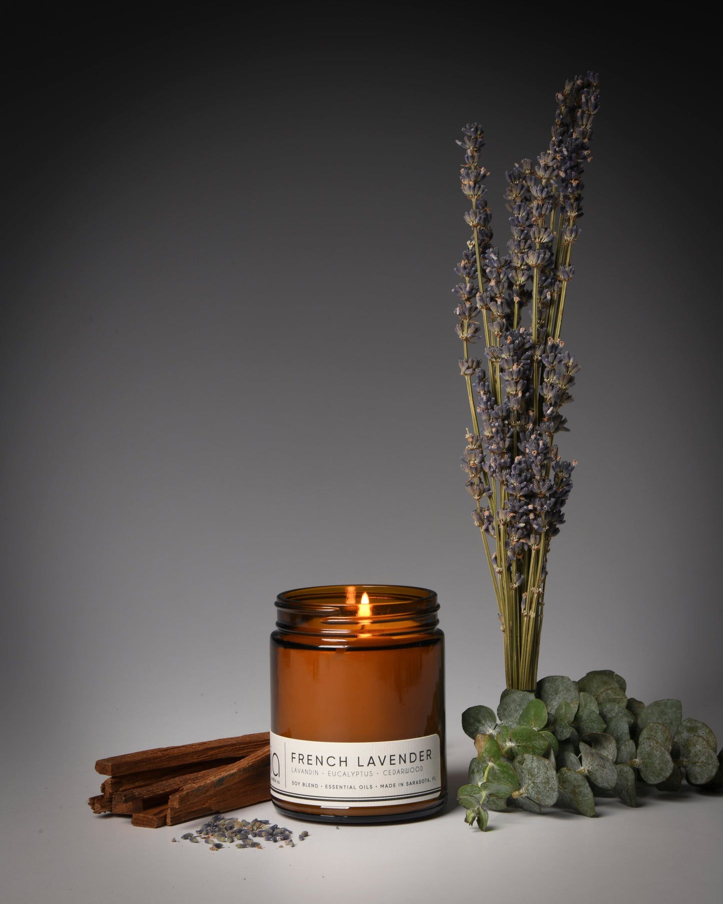 French Lavender Soy Blend Candle — Lavender, Eucalyptus & Cedarwood