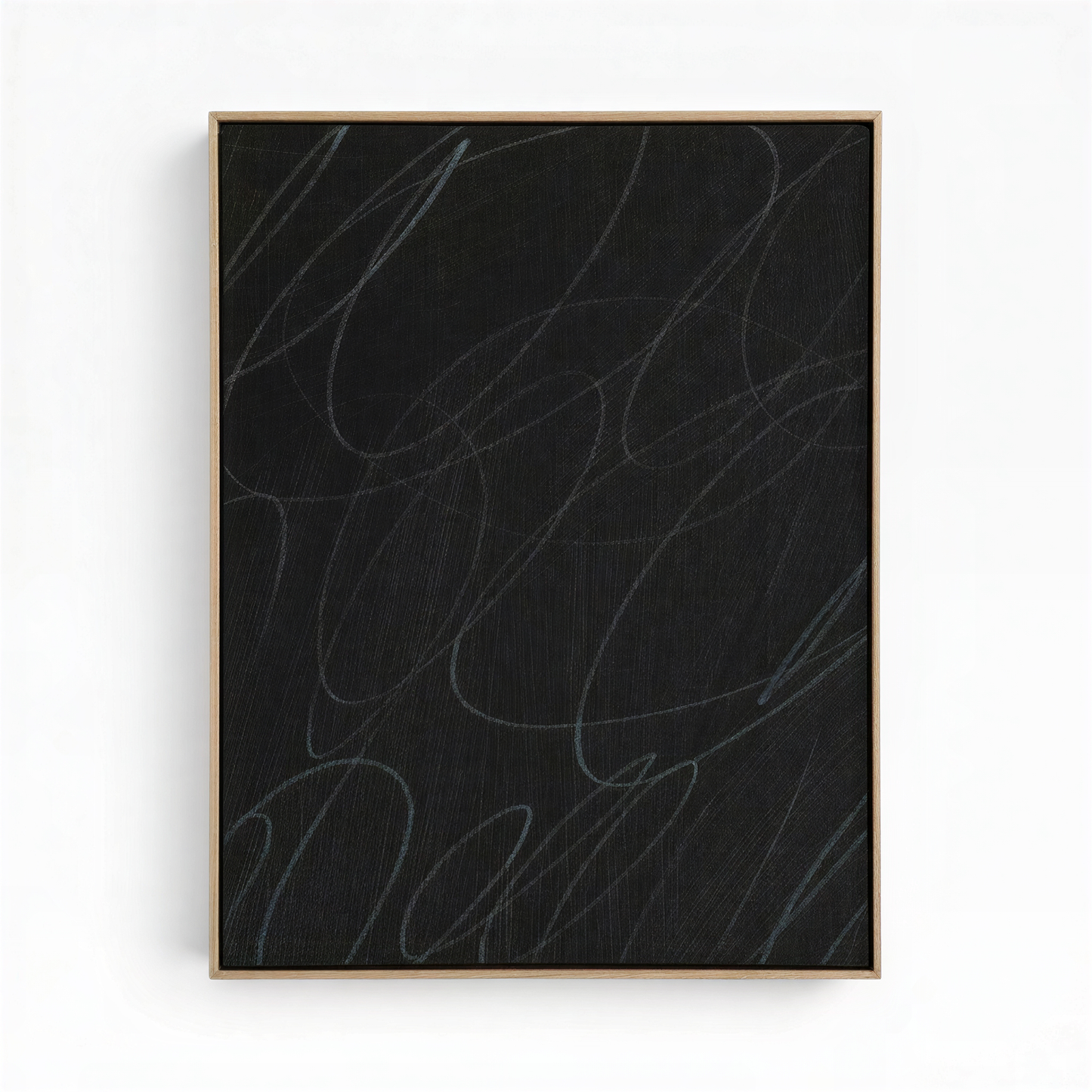 Gestural Marks in Charcoal by DSCVR Art Framed Canvas Wall Art