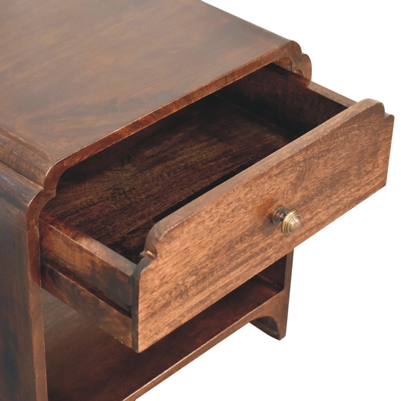 Solid Wood California Walnut Newton Bedside Table