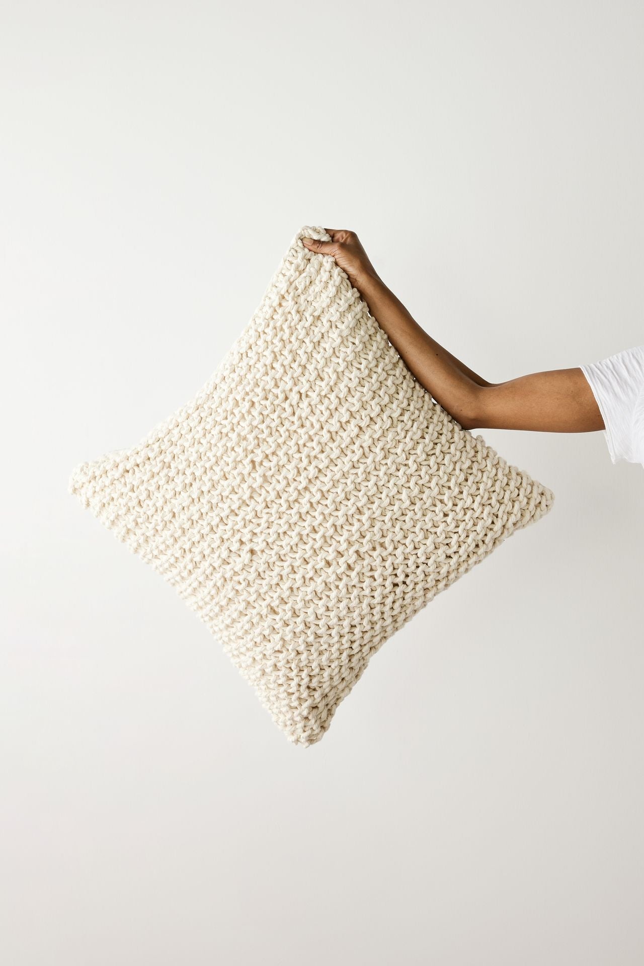 Oversized Chunky Handknit Throw Pillow