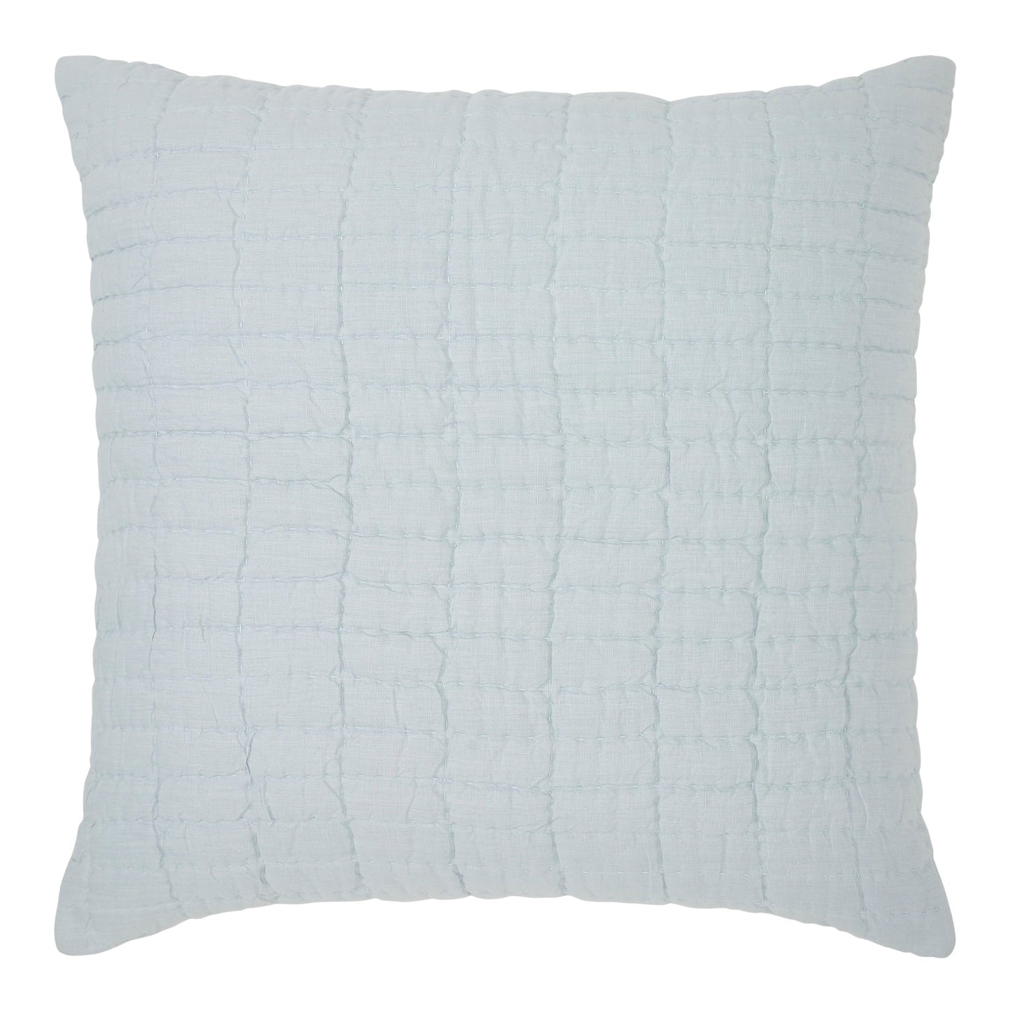 Logan Grid European Linen Quilt Sham