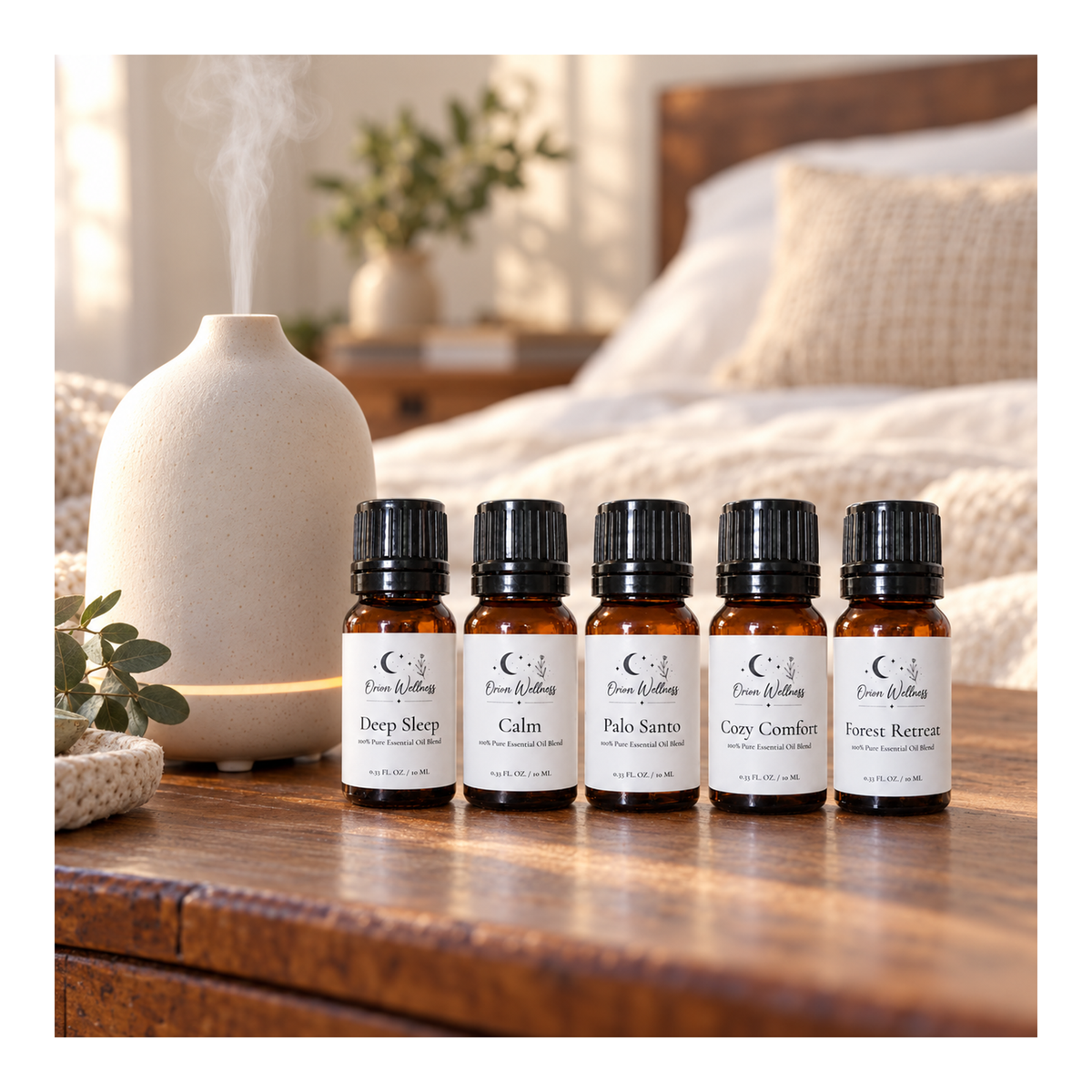 Evening Diffuser Blend Set | Five 10 mL Bottles