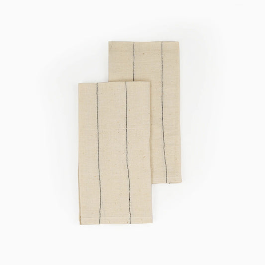 BELIEVE Handwoven Organic Cotton Napkins – Set of 2. Cotton – Fair Trade – Artisan Made