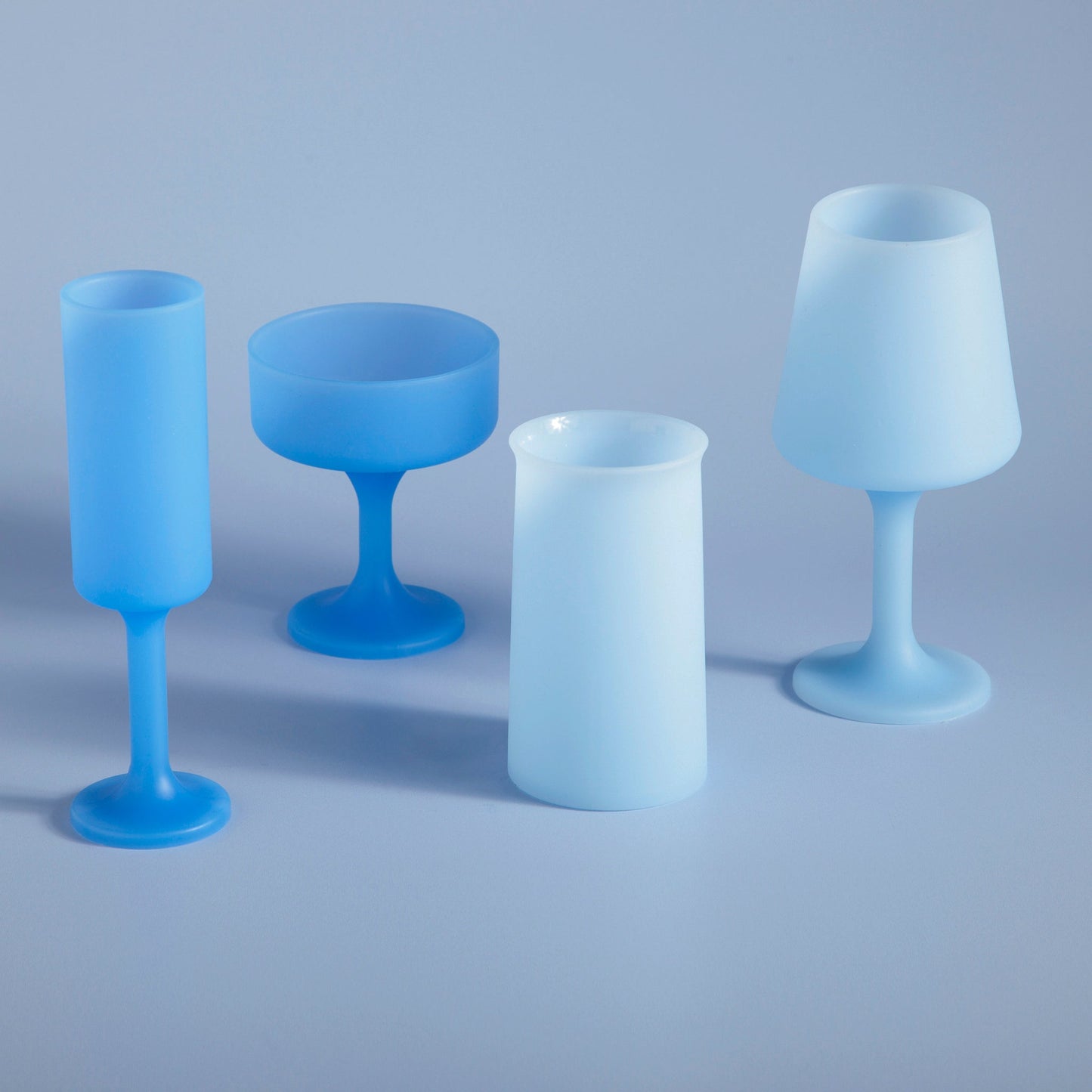 sky + kingfisher | stegg | silicone unbreakable highball glasses