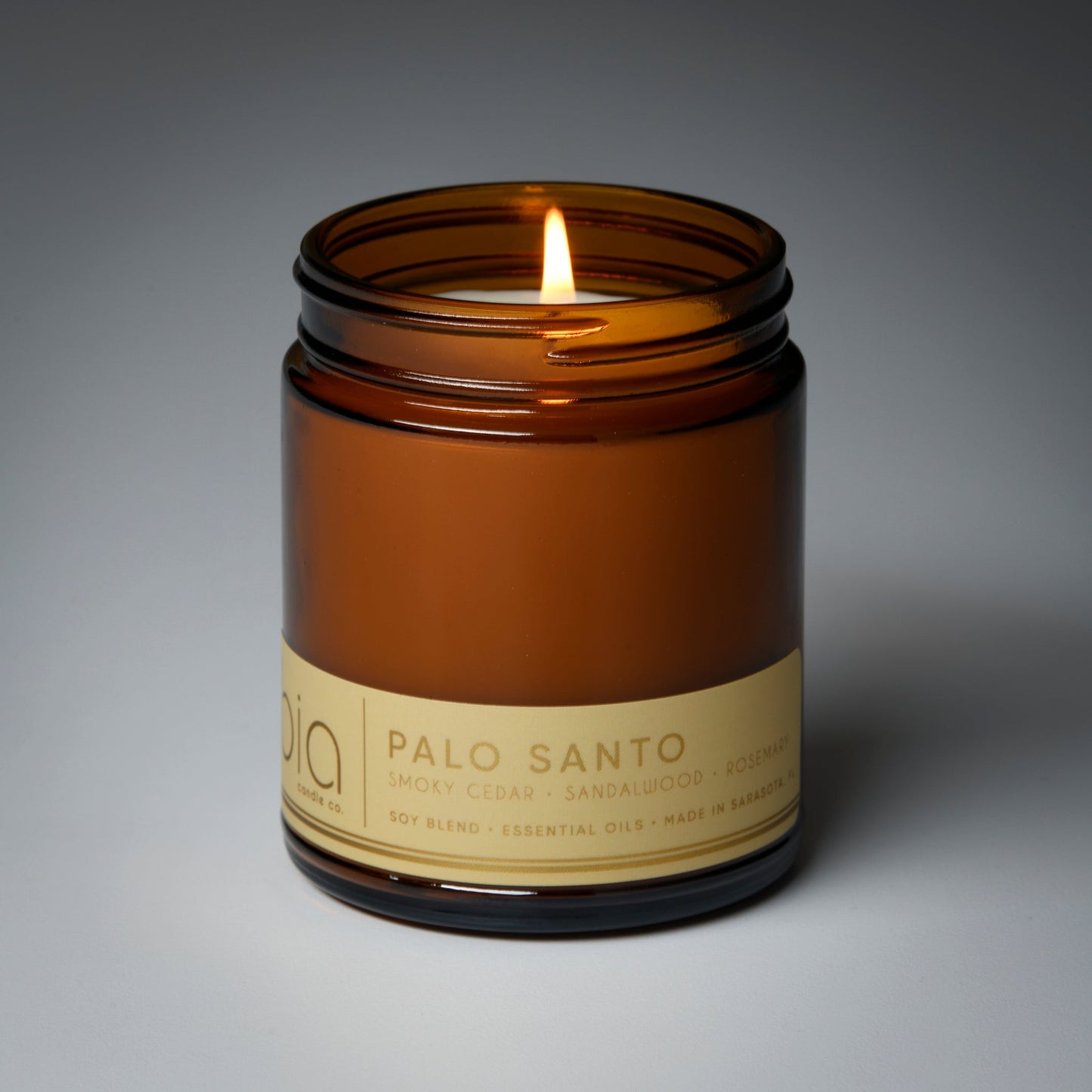 Palo Santo Soy Blend Candle — Cedarwood, Incense & Sandalwood