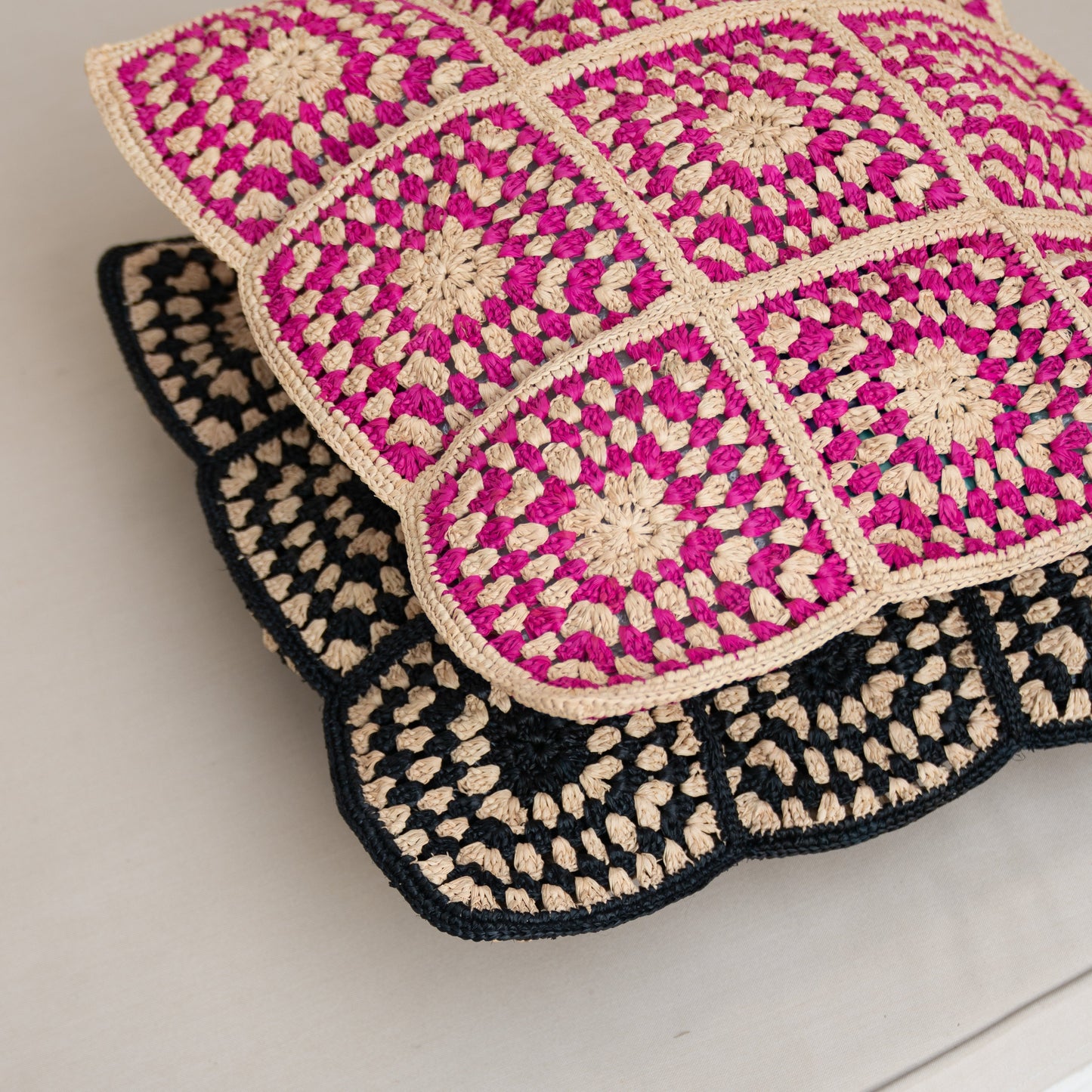 Raffia Cushion
