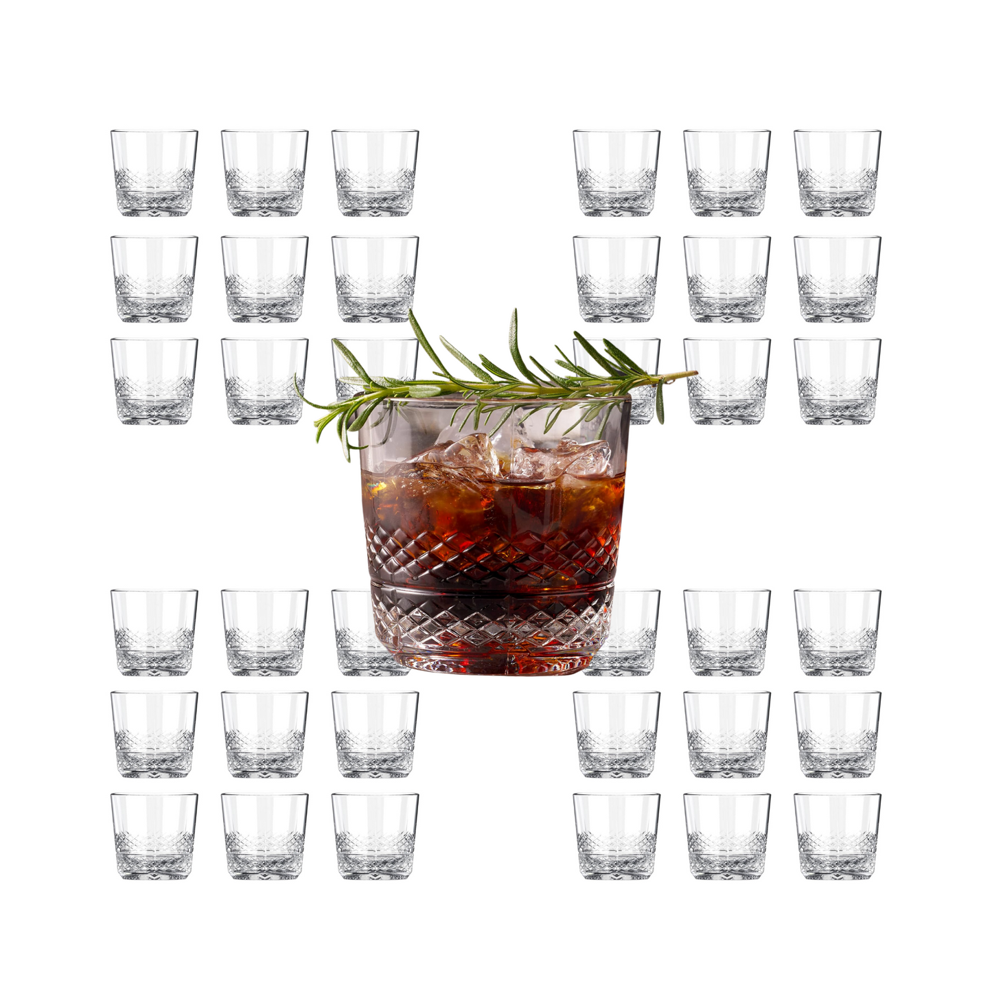 Whiskey Sour Old Fashioned Glasses Tumblers - 12oz - Set of 6