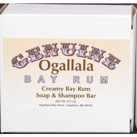 Ogallala Bay Rum Creamy Soap & Shampoo Bar 4.5 Oz
