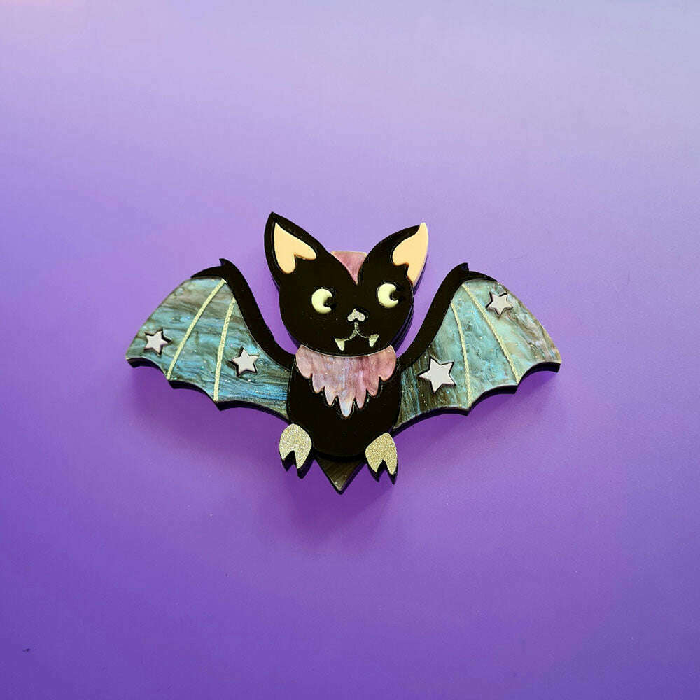Baby Bat Brooch by Cherryloco