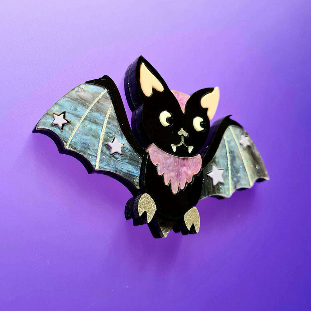 Baby Bat Brooch by Cherryloco
