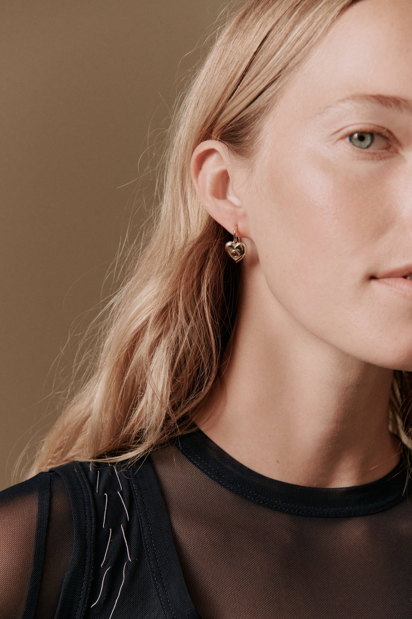 Billie Heart Gem Earrings