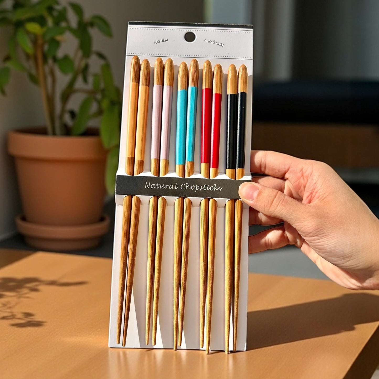 Bamboo Chopsticks Colorful Set