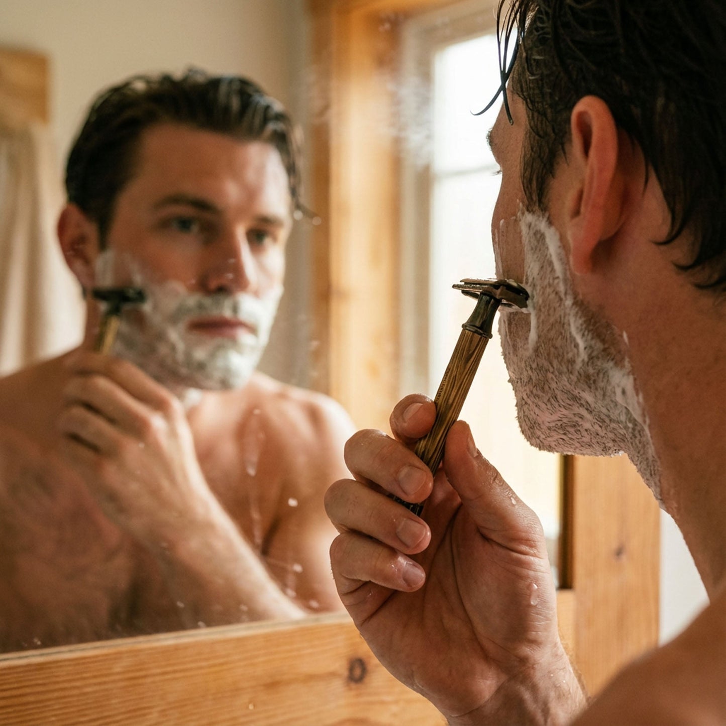 Bamboo Stainless Steel Safety Razor