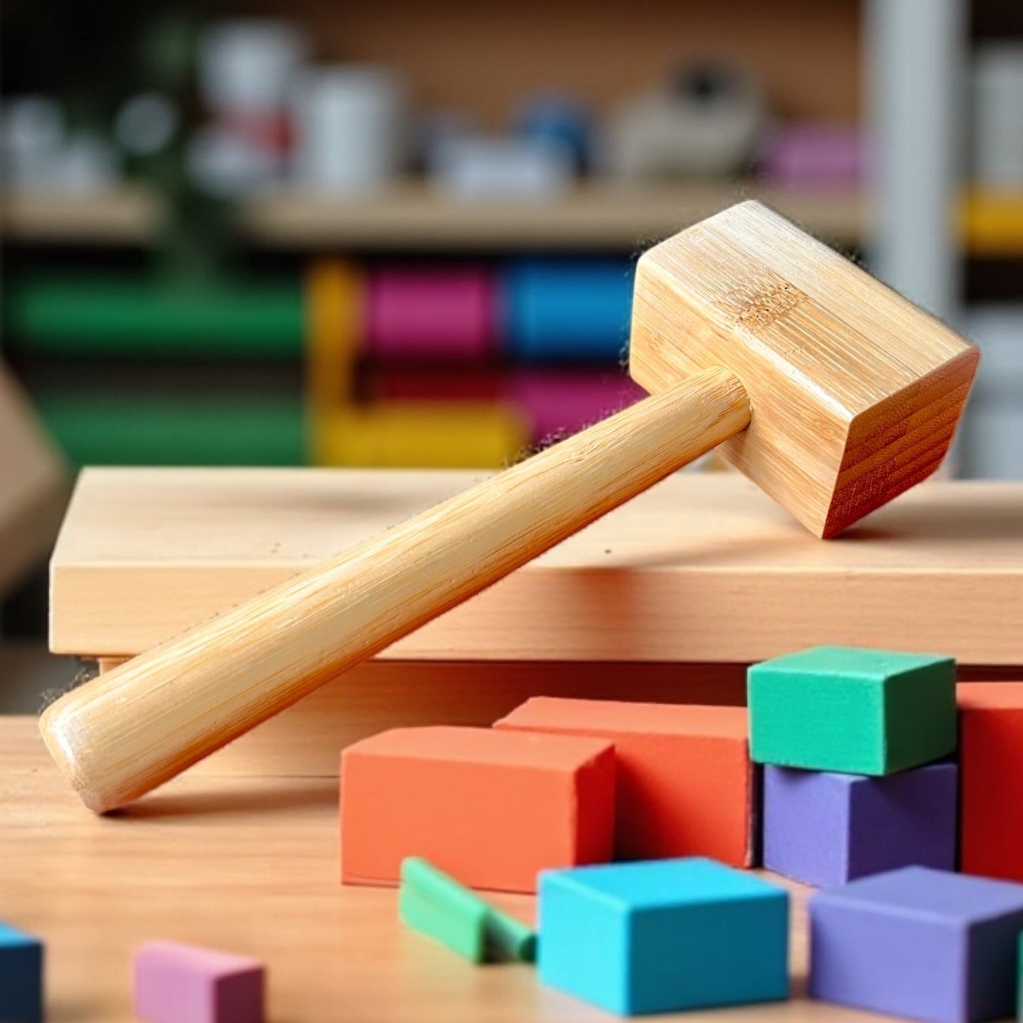 Bamboo Toy Hammer