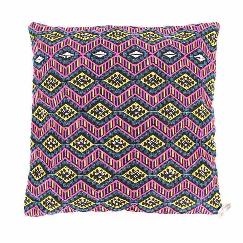 Bangkok Diamond Embroidered Pillow Cover - Thailand