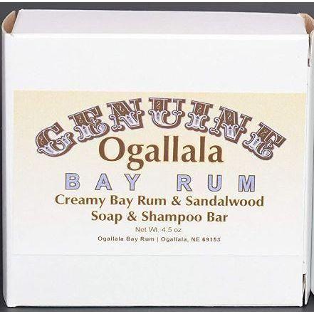 Ogallala Bay Rum & Sandalwood Creamy Soap & Shampoo Bar 4.5 Oz