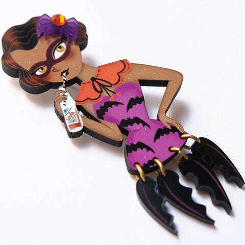 Bat Girl Brooch by Laliblue | PRE-ORDER SHIPS IN 2-3 WEEKS