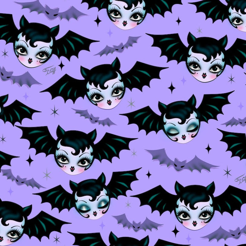 "Battylicious" Leggings by Miss Fluff x Lipstick & Chrome PURPLE - Osadia Concept Store