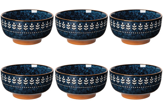 Set of 6 Nightbloom Dessert Bowl 4.5 Inch
