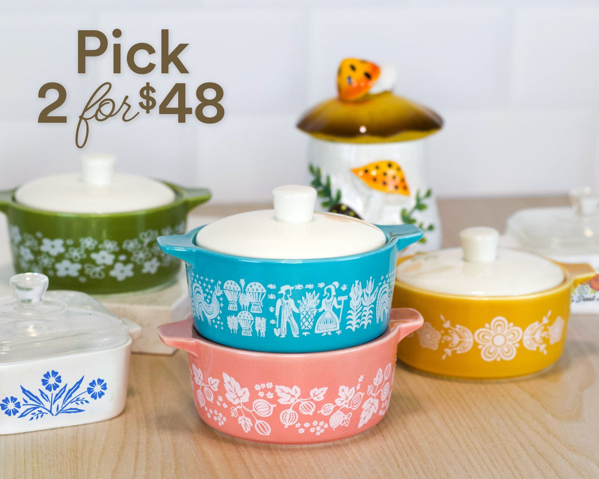 Mini Cornflower Trinket Box – Corning Ware–Inspired Casserole