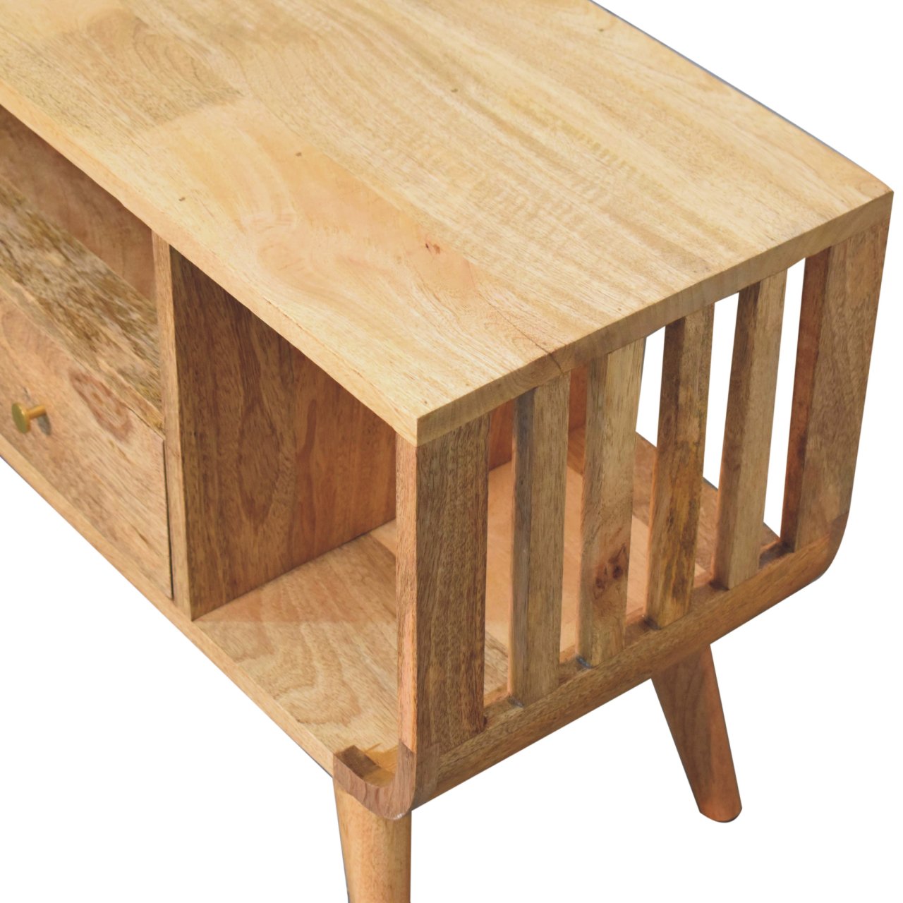 Solid Wood Soba Nordic Multi Media Unit