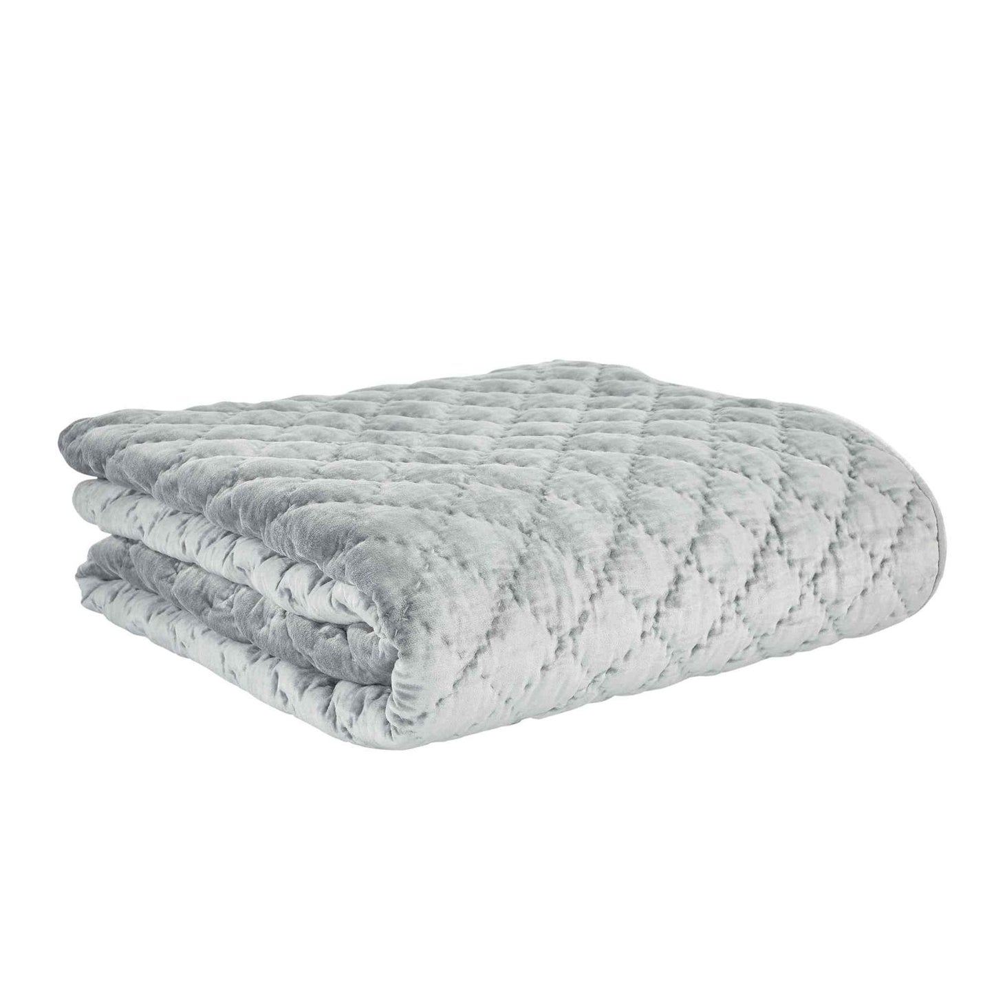 Clermont Diamond Velvet Quilt - Clearance