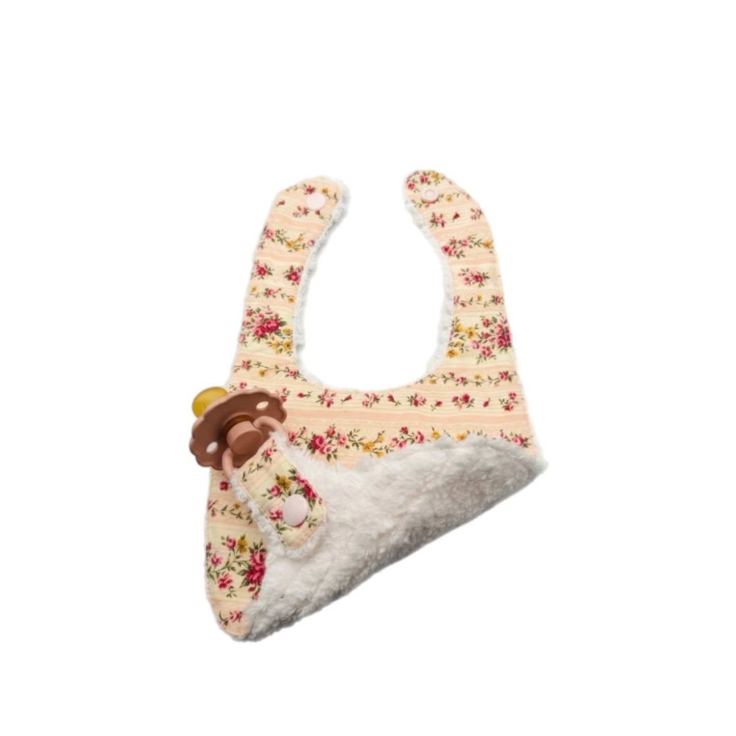 Soothe & Snap Pacifier Bib- Meadowlark Floral