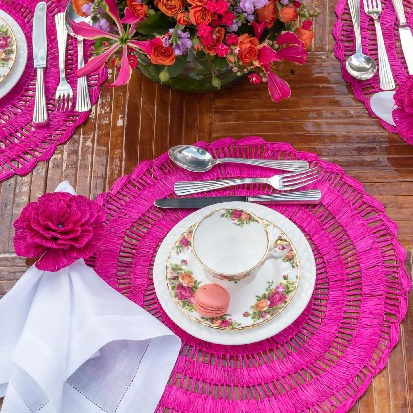 S/4 Buriti Flower Napkin Ring