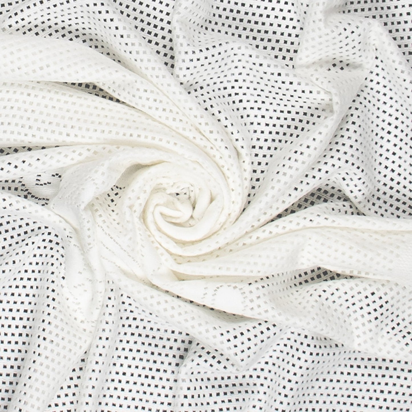 Southampton Home Lace Weave Teddy Bear Baby Blanket ~ White ~