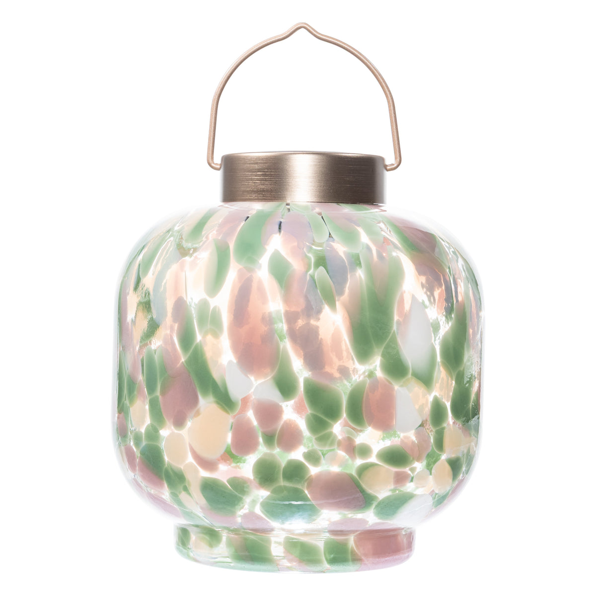 Cabin Solar Lantern 8" Handblown Glass
