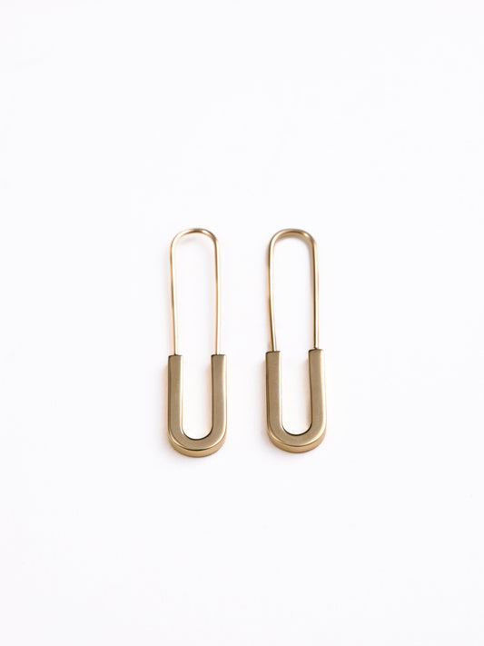Theo Paper Clip Earrings