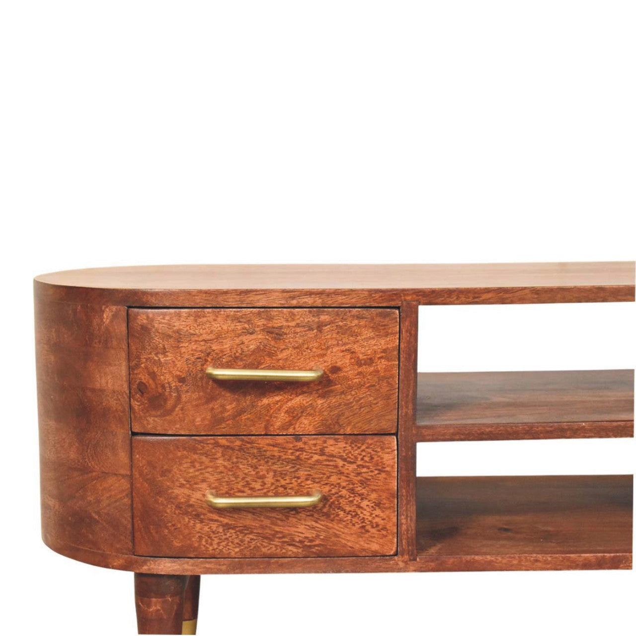 Solid Wood Jetson Curve Media Console