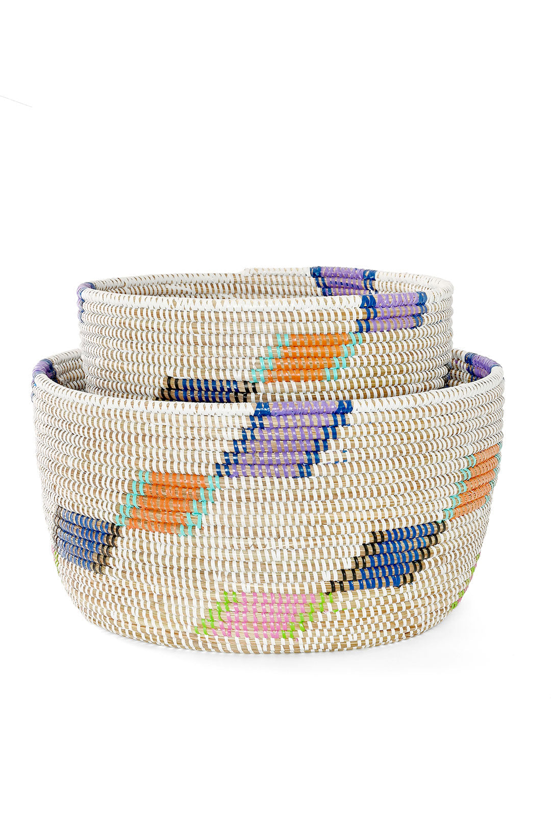S/2 Diagonal Diamond Nesting Storage Baskets