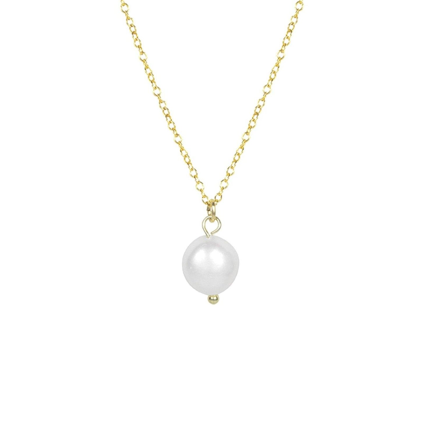 Long Pearl Pendant Necklace