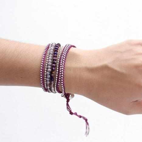Anita Bead and Chain Wrap Bracelet | Necklace Assorted - Thailand