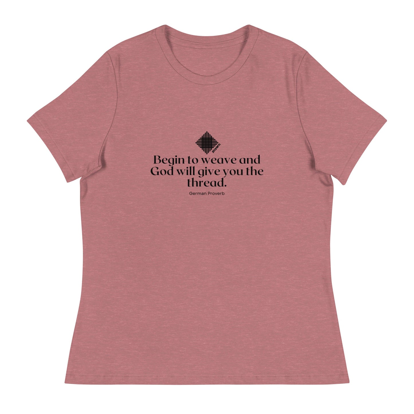 “Begin to Weave” Women’s Relaxed Fit T-Shirt – Designed by Nicole Snow