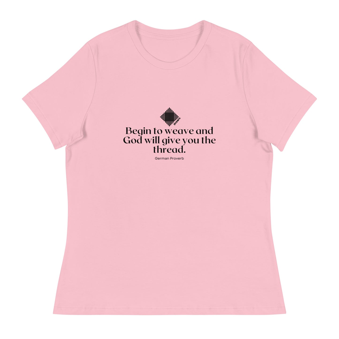 “Begin to Weave” Women’s Relaxed Fit T-Shirt – Designed by Nicole Snow