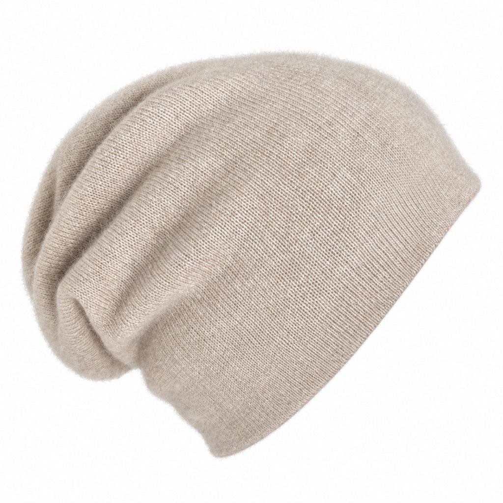 Mushroom Reversible Cashmere Beanie