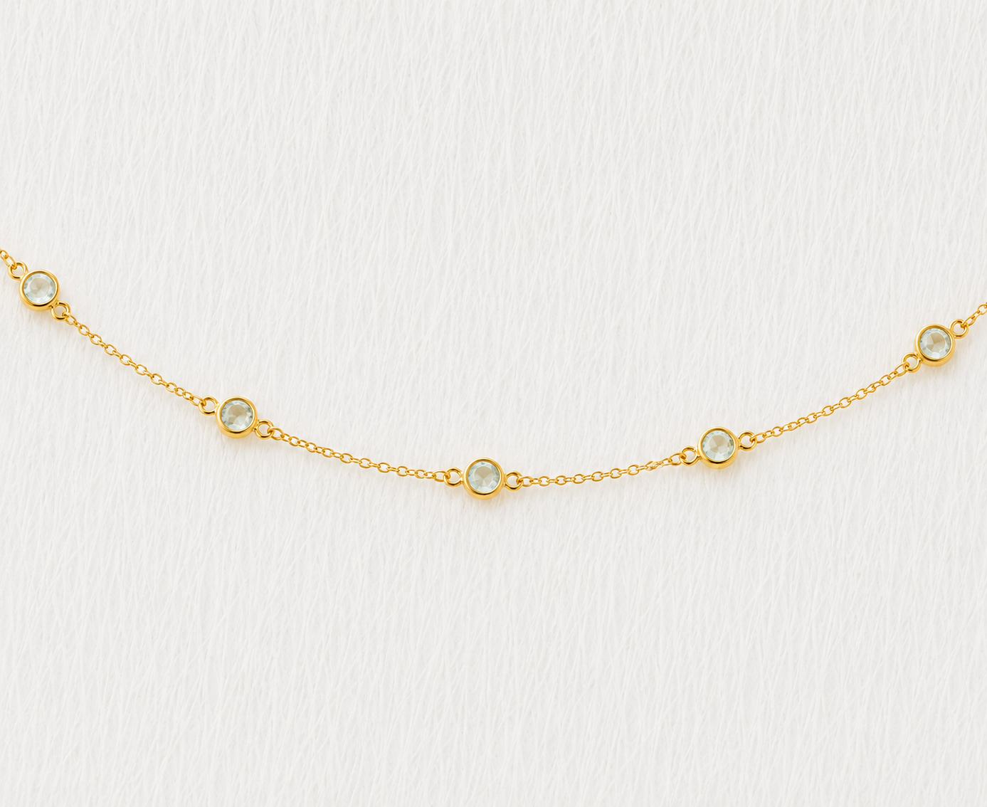 March Birthstone Bracelet — Aquamarine
