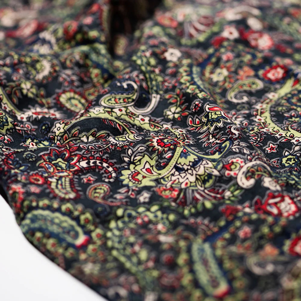 HANDPRINTED ADULT APRON /Paisley