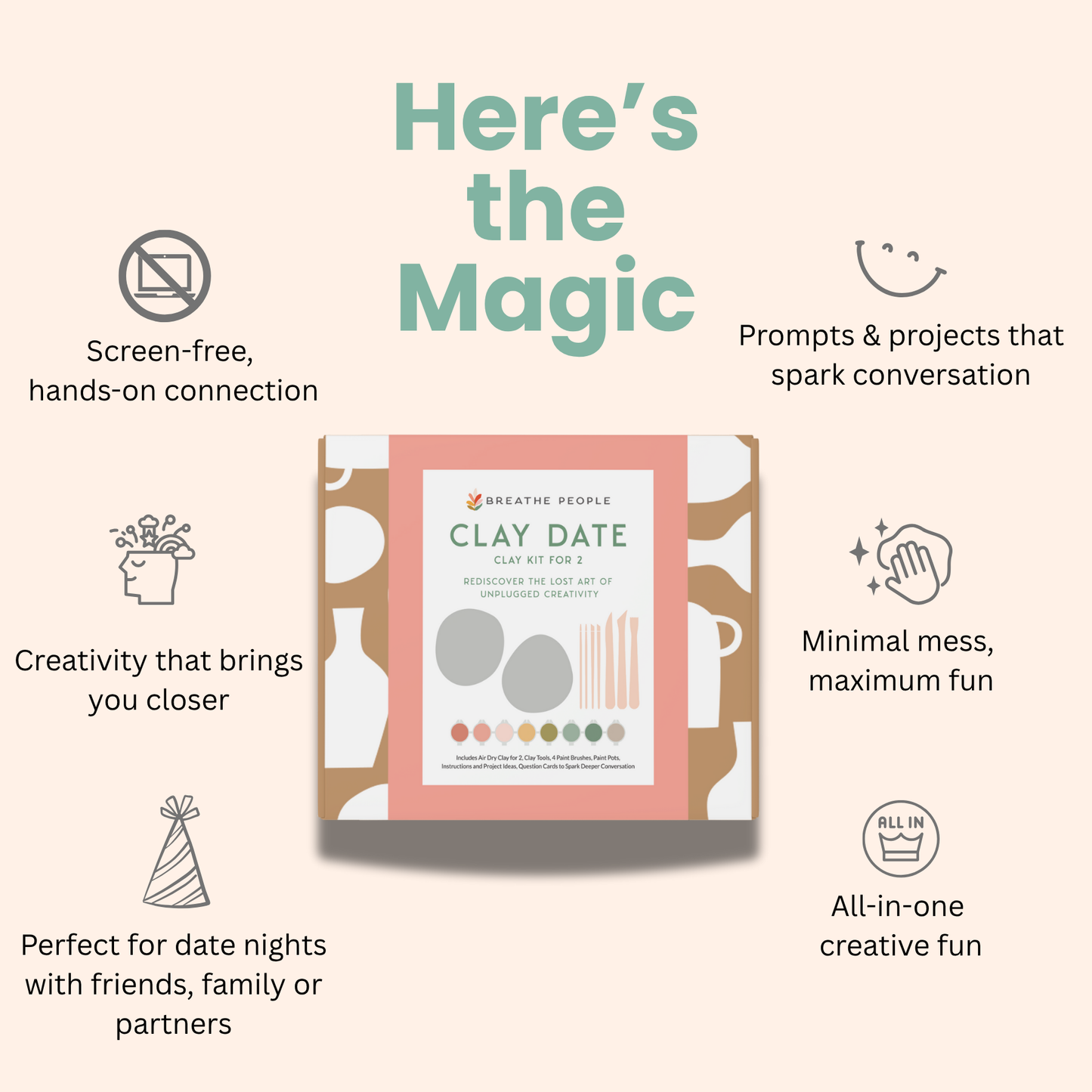 Clay Date: Creative Clay Kit for Two