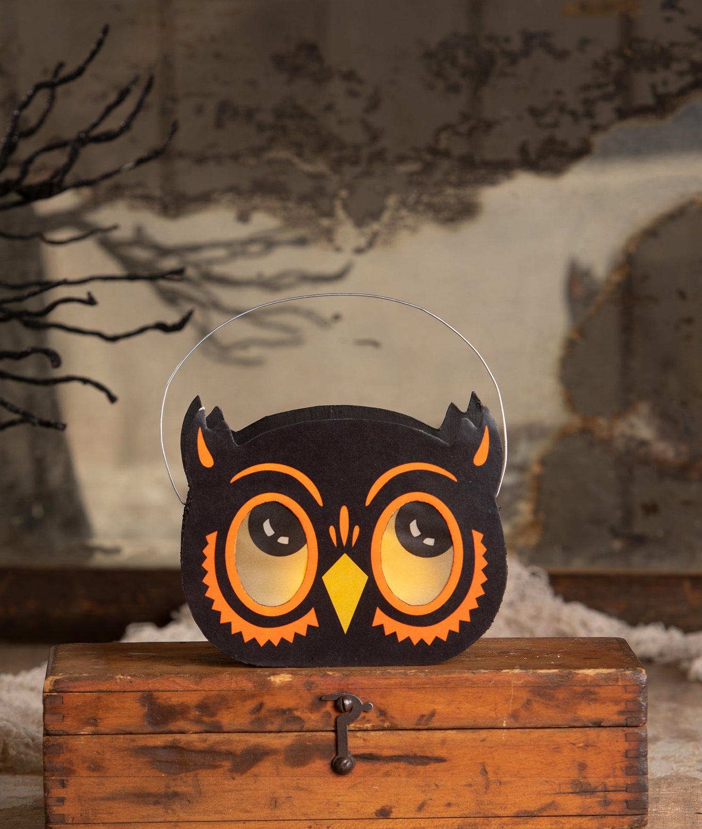 Owl Bucket Luminary | Halloween Decor | Bethany Lowe