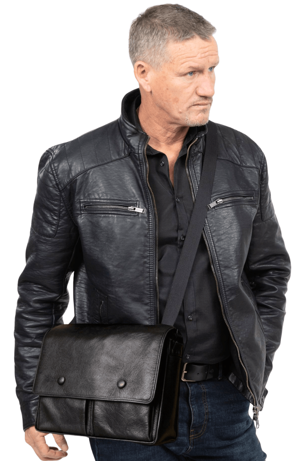 Leather Messenger Bag