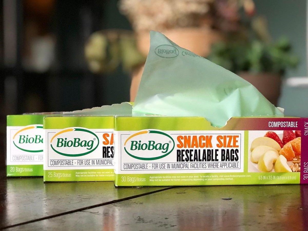 Biobag Resealable Food Storage Bags, 6.5" x 3.5", 1.8 mil (QTY: 360 Bags)