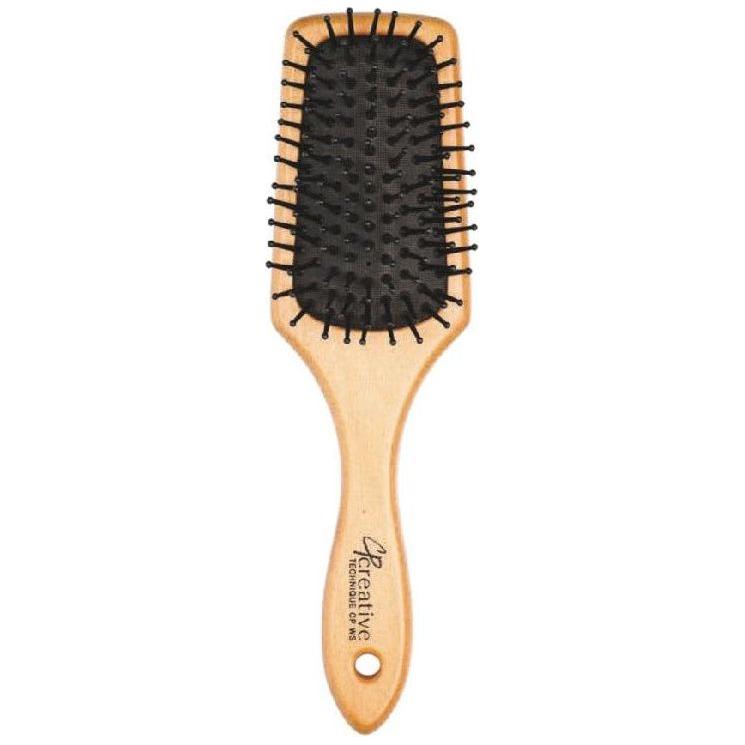 Eco-Friendly Wood Paddle Nylon Hair Brush