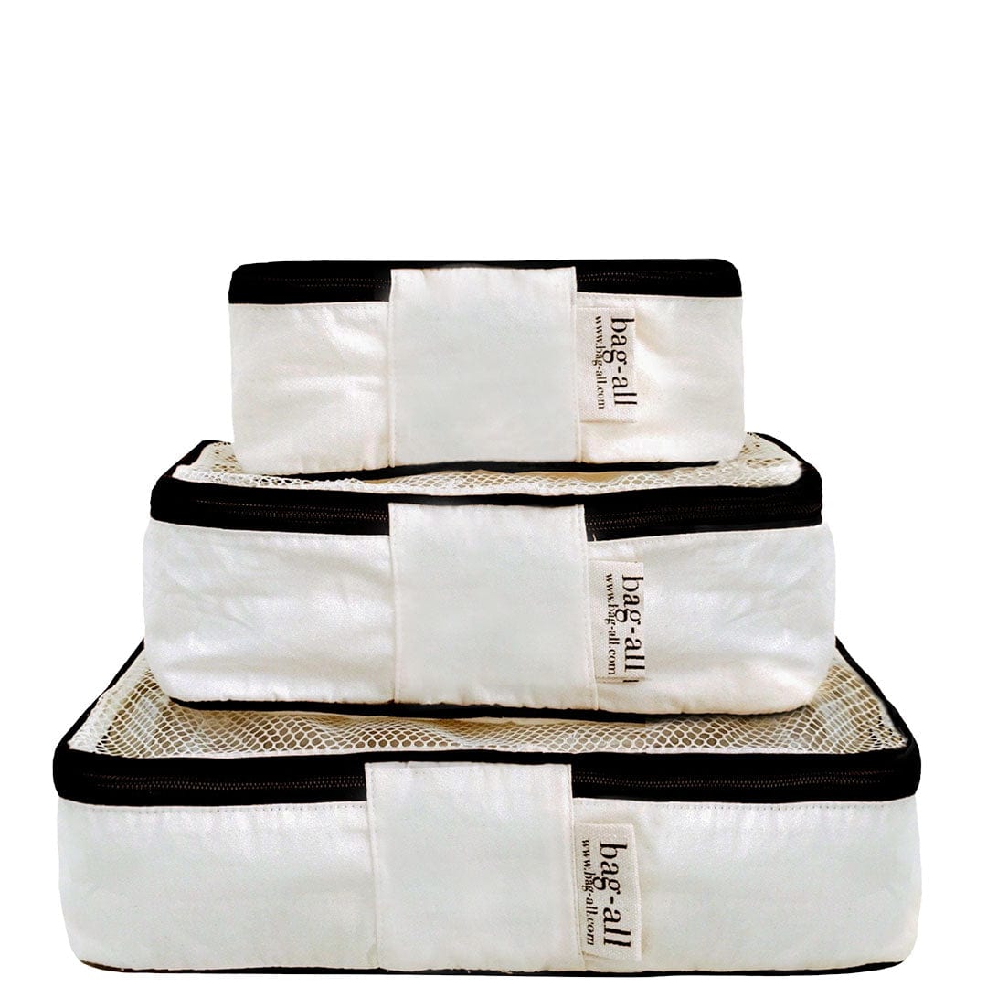Personalized Packing Cubes, 3-pack Cream