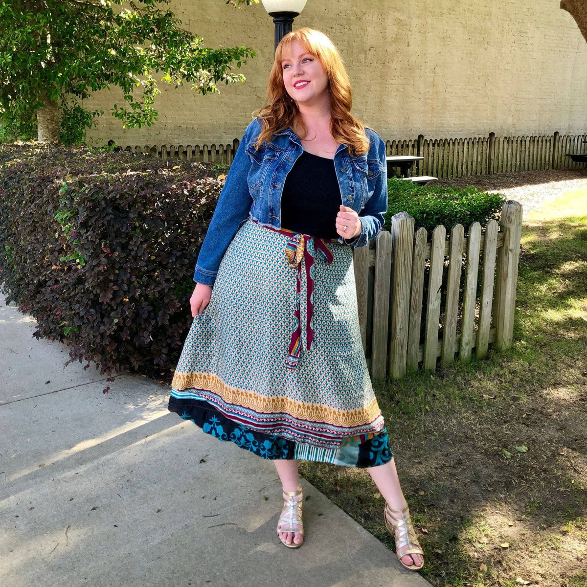 The Original Boho Reclaimed Sari Wrap Skirt