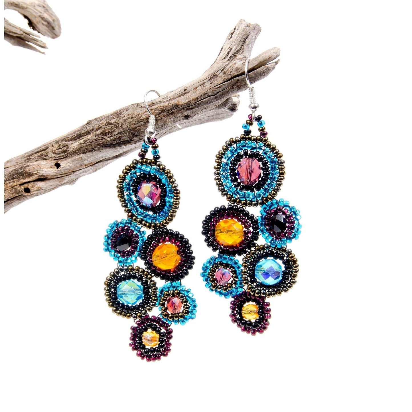 Bola Seed Bead Earrings - Guatemala