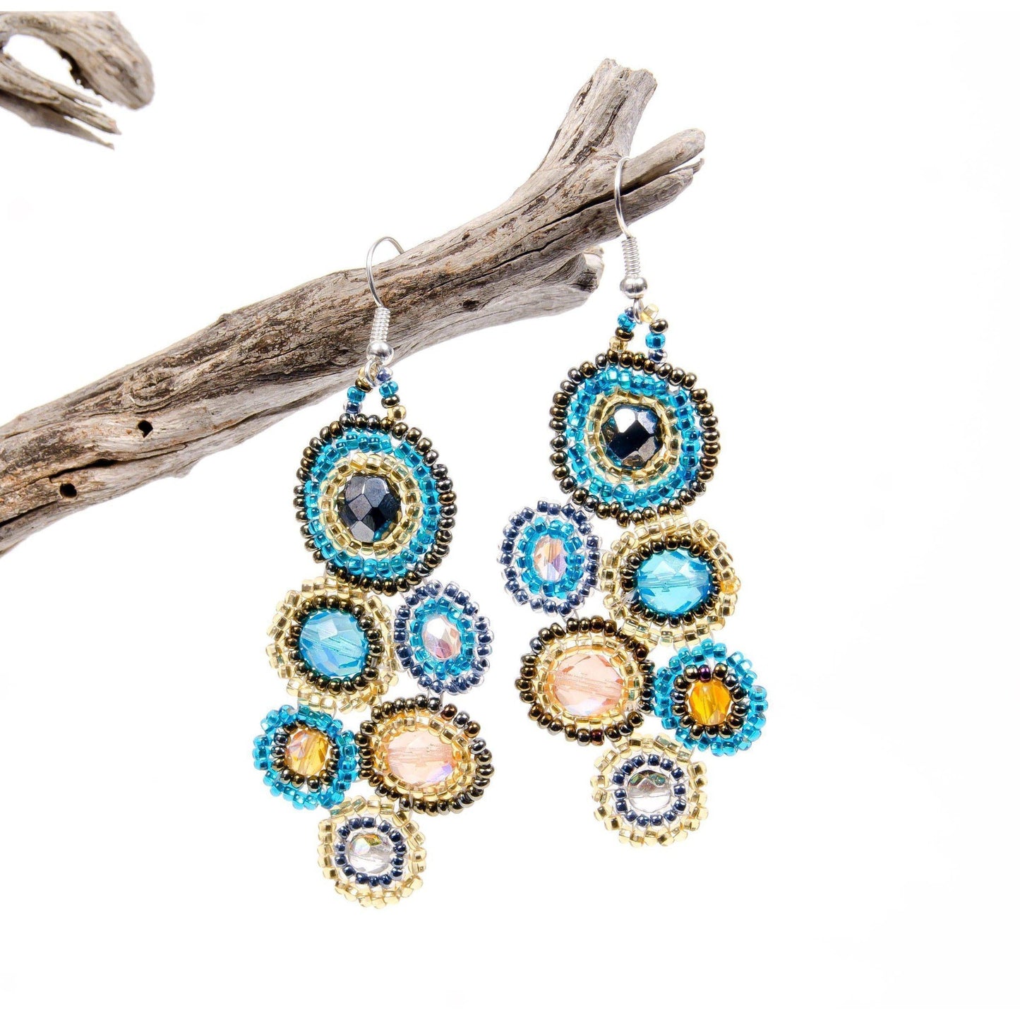 Bola Seed Bead Earrings - Guatemala