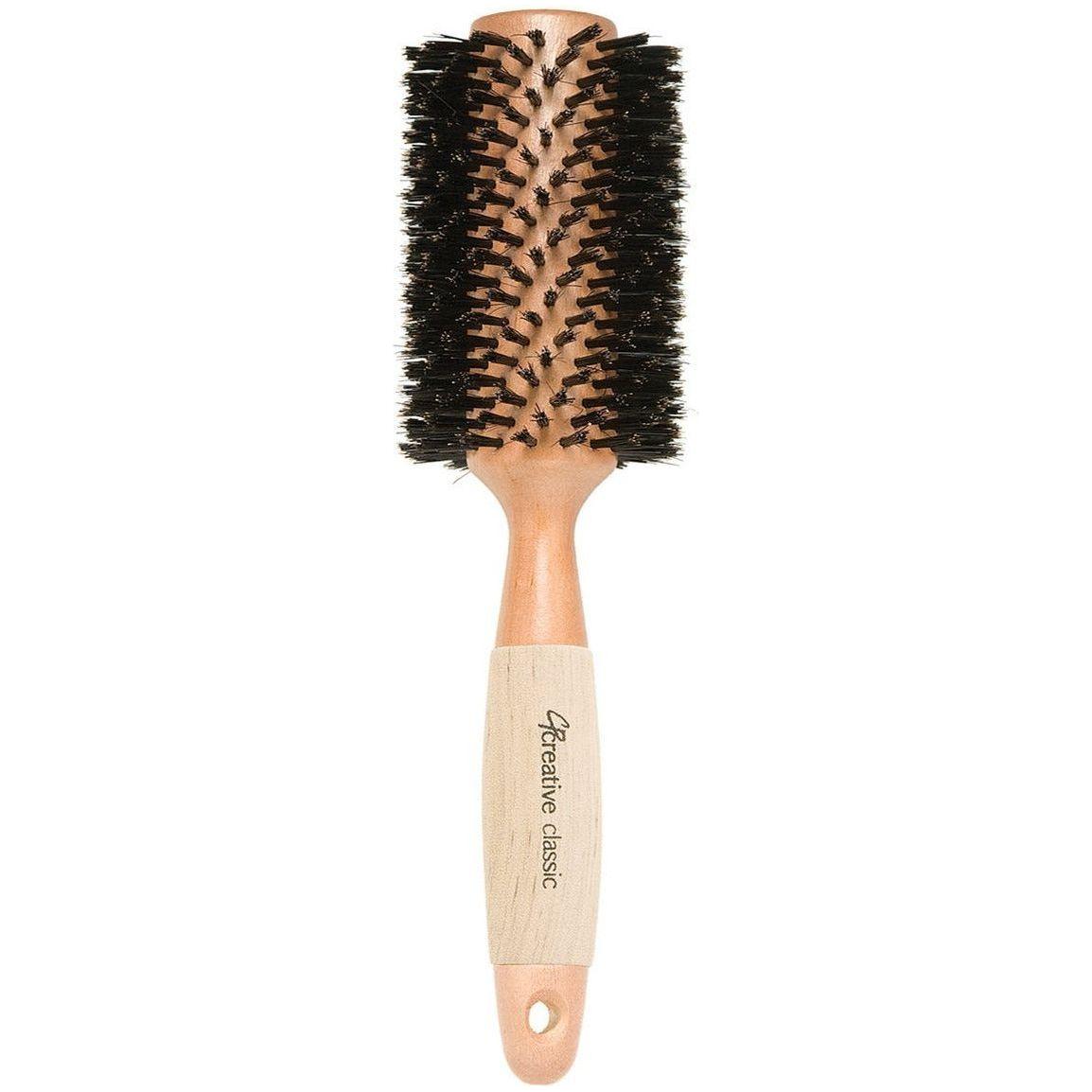 Eco-Reinforced Boar Bristle Round Hair Brush for Thick Hair-CRMBX